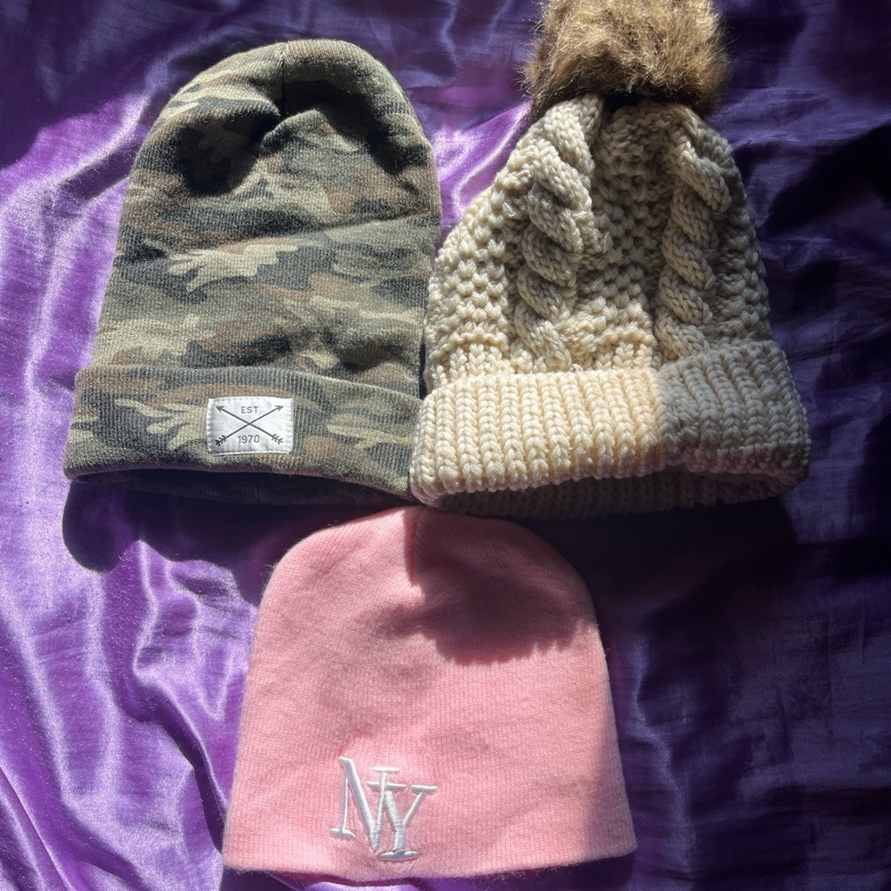 Three woman’s hats